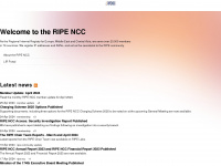 ripe.net Webseite Vorschau