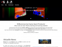 game-sport-products.de Webseite Vorschau