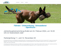 sgv-kempten-nord.de Webseite Vorschau