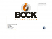 bock-foerdertechnik.de Webseite Vorschau
