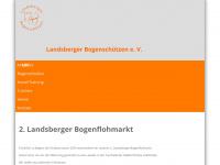 landsberger-bogenschuetzen.de Webseite Vorschau