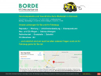 borde-kfz.de Webseite Vorschau