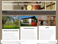 brennerei-westenthanner.de Webseite Vorschau