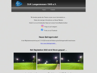 djk-langenmosen.de Webseite Vorschau