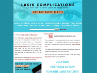 lasikcomplications.com Webseite Vorschau