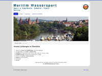 maritim-wassersport.de Webseite Vorschau