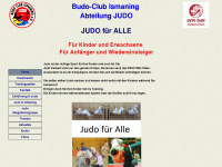 judo-ismaning.de Webseite Vorschau