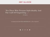 amyallisonmusic.com Webseite Vorschau