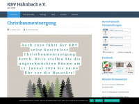 kbv-hahnbach.de Webseite Vorschau