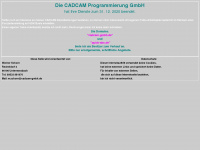 cadcam-gmbh.de Webseite Vorschau