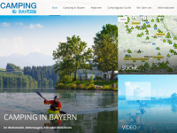 camping-in-bayern.info Webseite Vorschau