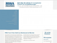 riwa-tore.de Webseite Vorschau