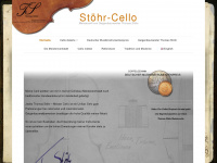 stoehr-cello.de Webseite Vorschau