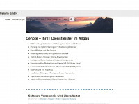 cenote.de Webseite Vorschau