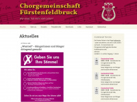 chorgemeinschaft-ffb.de Webseite Vorschau