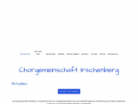 chorgemeinschaft-irschenberg.de Webseite Vorschau