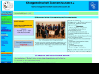 chorgemeinschaft-zusmarshausen.de Webseite Vorschau
