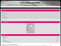 cityhotel-balonier.de Webseite Vorschau