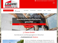 clauss-bedachungen.de Webseite Vorschau