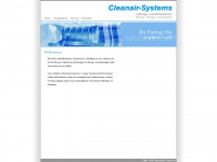 cleanair-systems.de Webseite Vorschau