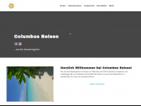 columbus-reisebuero.de Webseite Vorschau