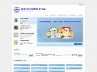 comtec-crystals.com Webseite Vorschau