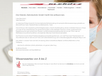 kleinitz-zahntechnik.de Webseite Vorschau