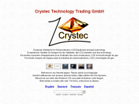 crystec.com Webseite Vorschau
