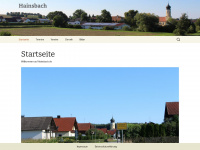 hainsbach.de Webseite Vorschau
