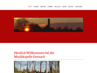 musikkapelle-gennach.de Webseite Vorschau