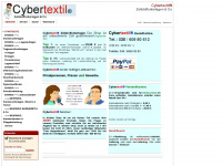 cybertextil.de Webseite Vorschau