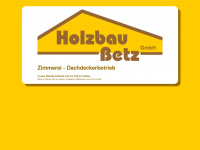 holzbau-betz.de Webseite Vorschau