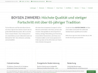 boysen-zimmerei.de Webseite Vorschau