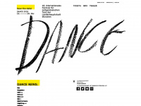dance2008.de Webseite Vorschau
