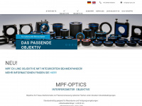 mpf-optics.de Webseite Vorschau
