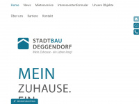 stadtbau-deggendorf.de Webseite Vorschau