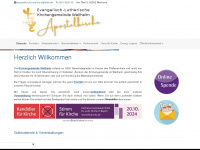 apostelkirche.de Webseite Vorschau