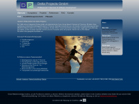 deltaprojects.de Webseite Vorschau