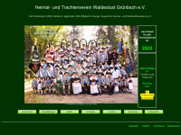 trachtenverein-gruenbach.de Webseite Vorschau