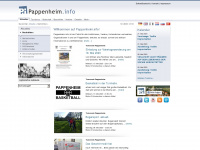 pappenheim.info Webseite Vorschau