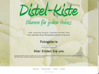 distel-kiste.de Webseite Vorschau