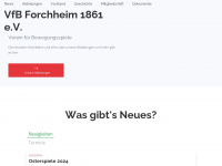 vfb-forchheim.de Webseite Vorschau