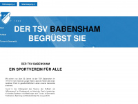 tsv-babensham.de Webseite Vorschau