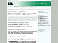 djk-aschaffenburg.de Webseite Vorschau
