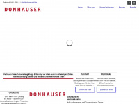 donhauser-gmbh.de Webseite Vorschau
