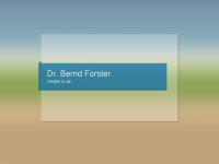 dr-bernd-forster.de Webseite Vorschau