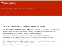 bonding-psychotherapie.de Webseite Vorschau