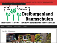 dreiburgenlandbaumschulen.de Webseite Vorschau