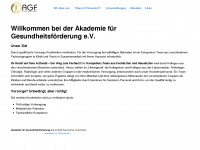 agf-info.de Webseite Vorschau