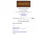 antiqnet.de Webseite Vorschau
